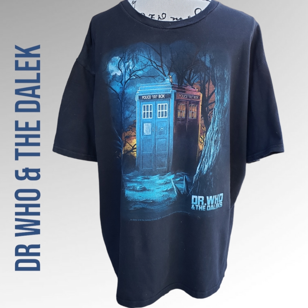 Dr Who & the Black Tardis Tee